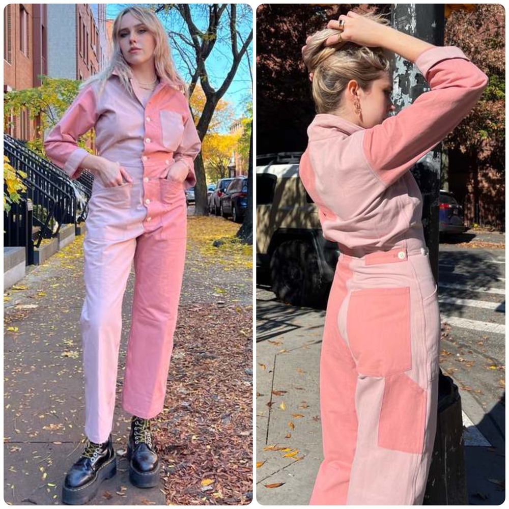 Rue Saint Paul x Verity & Daughters Womens Colorblock Utility Boiler Suit Size S